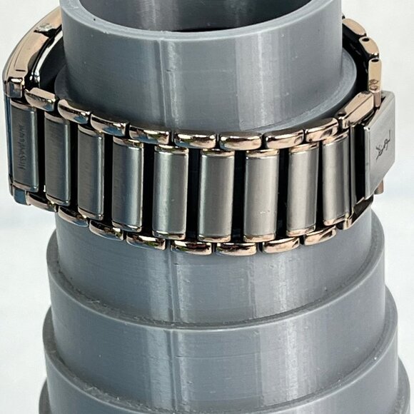 YVES SAINT LAURENT YSL STAINLESS STEEL WATCH New Battery Works! - Picture 11 of 13